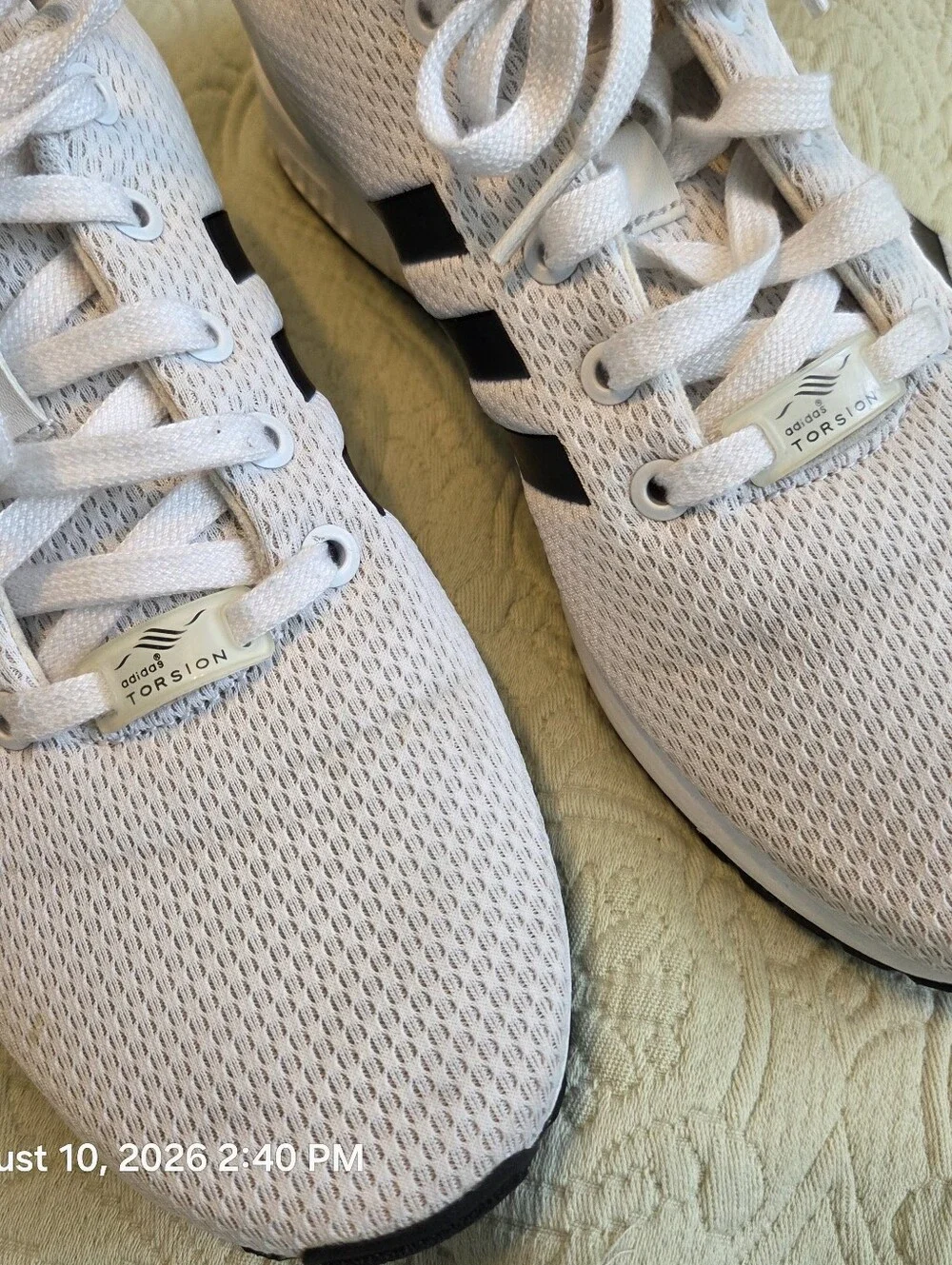 Adidas ZX Torsion Flux Whi/Blk Tennis Shoes